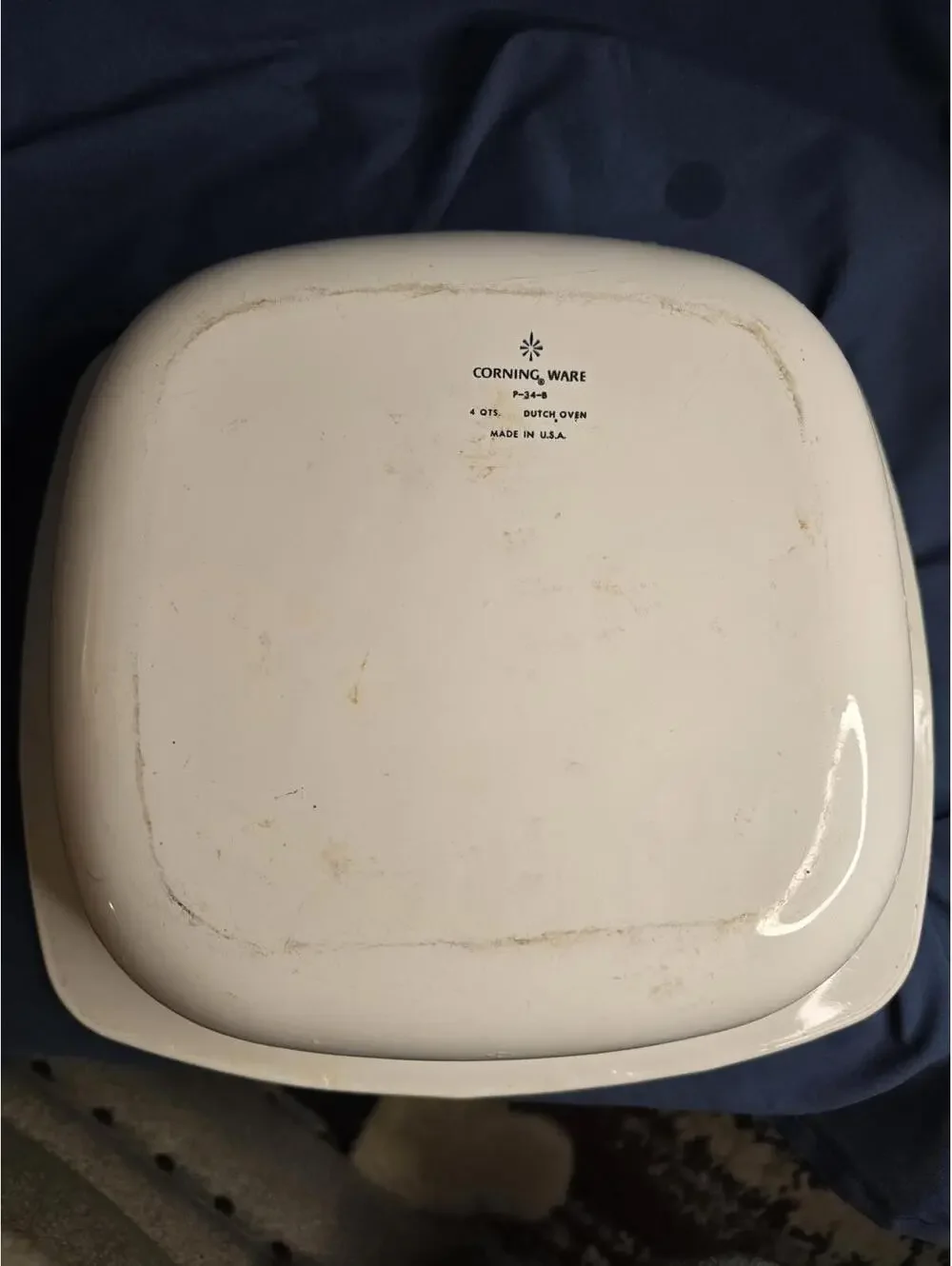 Vintage Corning Ware Blue Cornflower Dutch Oven